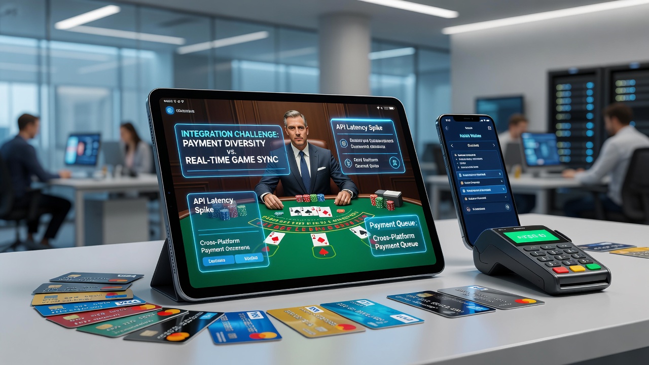 Diagram van betalingsstroom integratie met live dealer games op mobiele apparaten